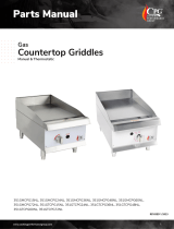 CPG 351GM15NL Gas Countertop Griddles User manual