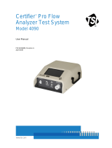 tsi Certifier Pro Flow Analyzer 4090 User manual