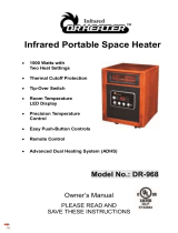 DR HEATER DR-968 Infrared Portable Space Heater Owner's manual