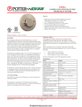 Potter PSHA Combination Photoelectric Smoke Heat Sensor Owner's manual