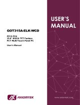 AXIOMTEK GOT315A-ELK-WCD User manual