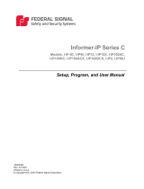 Federal Signal Informer100 Series C IP-enabled 100 Watt Hazardous Location Speaker User manual