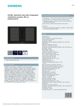 Siemens EX875LX57E iQ700 Induction Hob Owner's manual