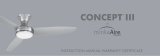 minkaAire CONCEPT III LED Ceiling Fan User manual