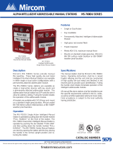 Mircom MS-700IDU Sereis Alpha Intelligent Addressable Owner's manual