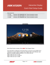 Hikvision DS-D5B75RB/D 75" Smart interactive screen Quick start guide