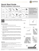 BARRON DESIGNS BABWM Traditional Hewn Wood Mantel User manual