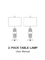 Ashley STR-DL-0096 2-Pack Table Lamp User manual