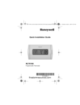 Honeywell RCT8100 Programmable Thermostat User guide