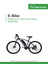 Ancheer AMA005637 26 Inch Wheel Electric Mountain Bike 250W User manual