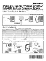 Honeywell C7031G 2000 Series Electronic Temperature Sensors User manual