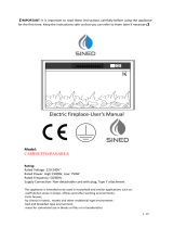 SINED CAMINETTO-PANAREA Electric Fireplace User manual