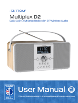 AZATOM Multiplex D2 DAB DAB+ FM Retro Radio User manual