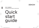 Denon AVC-X3800H Integrated Network AV Amplifier User guide