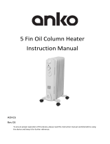 ANKOAOH15 5 Fin Oil Column Heater