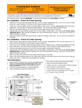 Construction Solutions DBX-10.001 Installation guide