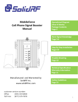 SolidRF MobileForce Cell Phone Signal Booster User manual