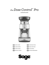 Sage SCG600 The Dose Control Pro Coffee Grinder User guide
