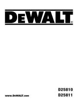 DeWalt D25811 User manual