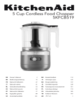 KitchenAid 5KFCB519 5 Cup Cordless Food Chopper Owner's manual