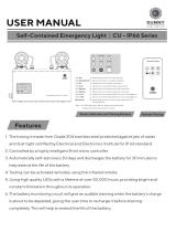 Sunny CU-IP66 Series Self-Contained Emergency Light User manual