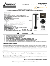 UMENA HALOPOST Professional Solar Bollard Light User manual