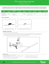 Willow MPL10W Double Swivel Picture Light User manual