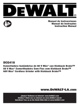 DeWalt DCG418B User manual