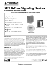 CERBERUS PYROTRONICSMTL 8-Tone Signaling Devices