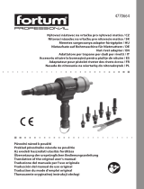 fortum 4770664 Nut Rivet Adapter User manual