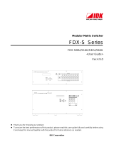 IDK FDX-S08U User guide