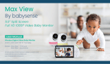 BabySense VBM55TX 5.5 Inch Split Screen Full HD 1080P Video Baby Monitor User manual