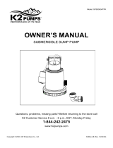 K2 SPS05004TPK Operating instructions