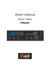 Quest M35bt 35W Mixer Amplifier Owner's manual