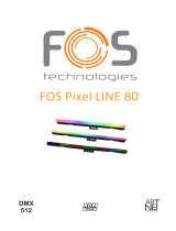 FOS technology DMX 512 FOS Pixel Line 80 LED Light User manual