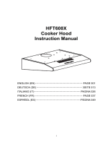 Hoover HFT600X Cooker Hood User manual