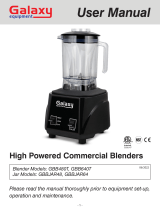 Galaxy Equipment GBB640T High Powered Commercial Blenders User manual