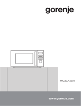 Gorenje MO23A3BH Microwave Oven User manual