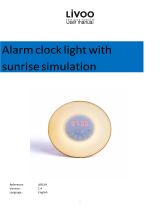 Livoo AR319 Sunrise Simulator Alarm Clock User manual