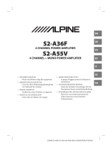 Alpine S2-A36F Owner's manual