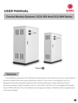 Sunny CCU 12V And CCU 24V Series Central Battery Systems User manual