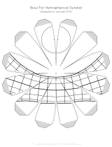 instructablesHemispherical Paper Sundial