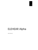 ELEVOC ElEHEAR Alpha Rechargeable Hearing Aids User manual