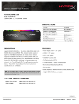 HyperX HX426C16FB3A/8 8GB 1G x 64-Bit DDR4-2400 CL15 288-Pin DIMM Memory Module User guide