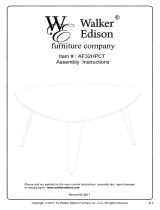 Walker Edison Furniture Company HDF32HPCTWT Operating instructions