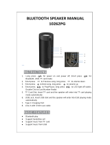 PURe geaR 10262PG PureBoom Bluetooth Speaker User manual