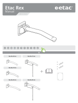 Etac Rex wall mounted toilet arm support User manual