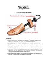 Woodlore 60021 Two Way Shoe Stretcher Operating instructions