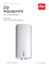 Zip  Aquapoint 4 Smart unvented 100 Litre wall mounted water heater User manual