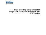 Epson PowerLite 805F Installation guide